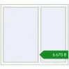 Ціноутворення Вікна 1250x1118 мм REHAU Euro 70 Білий (RAL 9016) з двох сторін. Ціна: ₴6,669.95