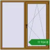 Ціноутворення Вікна 1500x1500 мм REHAU Euro 60 LIGHT_OAK з двох сторін. Ціна: ₴11,934.13