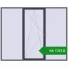 Ціноутворення Вікна 3000x2400 мм REHAU Brillant-Design ANTHRACITE_GREY_STRUKTURAL з двох сторін. Ціна: ₴66,043.05