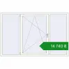 Ціноутворення Вікна 2100x1350 мм Altest Pony 375 RAL 9016 Traffic white з двох сторін. Ціна: ₴14,740.40