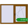 Ціноутворення Вікна 1400x1000 мм REHAU Euro 60 GOLDEN OAK з двох сторін. Ціна: ₴10,830.39