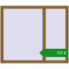 Ціноутворення Вікна 1400x1180 мм REHAU Euro 60. Ціна: €153.27