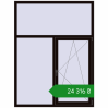 Ціноутворення Вікна 1500x2000 мм REHAU SYNEGO MD BLACK_BROWN з двох сторін. Ціна: ₴24,316.02