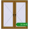 Ціноутворення Вікна 1300x1400 мм REHAU SYNEGO MD LIGHT_OAK з двох сторін. Ціна: ₴20,135.91