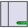 Ціноутворення Вікна 1700x1600 мм REHAU Euro 70 ANTHRACITE_GREY_STRUKTURAL з двох сторін. Ціна: ₴13,258.65