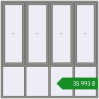 Ціноутворення Вікна 2400x2400 мм Altest Pony 375 RAL 9007 Grey aluminium з двох сторін. Ціна: ₴35,993.28