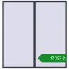 Ціноутворення Вікна 2000x2100 мм REHAU Euro 70 ANTHRACITE_GREY_STRUKTURAL з двох сторін. Ціна: ₴17,387.40