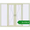 Ціноутворення Вікна 2000x1600 мм REHAU Euro 70 PEARL_WHITE_BEIGE_52L-2 з двох сторін. Ціна: ₴26,006.13