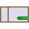 Ціноутворення Вікна 1800x1005 мм REHAU Brillant-Design GOLDEN OAK з двох сторін. Ціна: ₴11,626.55