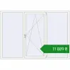 Ціноутворення Вікна 2200x1550 мм REHAU Euro 60 Білий (RAL 9016) з двох сторін. Ціна: ₴11,889.45