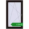 Ціноутворення Вікна 850x1440 мм REHAU Euro 60 BLACK_BROWN з двох сторін. Ціна: ₴8,284.20
