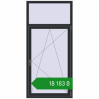 Ціноутворення Вікна 950x2000 мм Altest Pony 375 RAL 9017 Traffic black з двох сторін. Ціна: ₴18,182.99