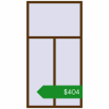 Ціноутворення Вікна 1150x2201 мм REHAU Brillant-Design WALNUT з двох сторін. Ціна: $403.61