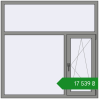 Ціноутворення Вікна 1500x1500 мм Altest Pony 375 RAL 9007 Grey aluminium з двох сторін. Ціна: ₴17,538.91