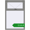 Ціноутворення Вікна 1000x1500 мм Altest Pony 375 RAL 9007 Grey aluminium з двох сторін. Ціна: ₴12,615.68