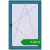 Ціноутворення Вікна 1000x1500 мм REHAU Euro 60 BRILLIANT_BLUE з двох сторін. Ціна: ₴9,384.12