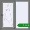Ціноутворення Вікна 1200x1200 мм Altest Pony 375 RAL 9007 Grey aluminium з двох сторін. Ціна: ₴15,154.58
