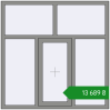 Ціноутворення Вікна 1500x1500 мм Altest Pony 375 RAL 9007 Grey aluminium з двох сторін. Ціна: ₴13,688.56