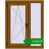 Ціноутворення Вікна 800x1010 мм REHAU Euro 60 GOLDEN OAK з двох сторін. Ціна: ₴8,661.64