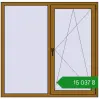 Ціноутворення Вікна 1460x1430 мм REHAU Euro 70 LIGHT_OAK з двох сторін. Ціна: ₴15,036.61