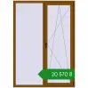Ціноутворення Вікна 1470x2070 мм REHAU Euro 70 GOLDEN OAK з двох сторін. Ціна: ₴20,569.83