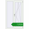Ціноутворення Вікна 900x1465 мм REHAU Euro 70 Білий (RAL 9016) з двох сторін. Ціна: ₴7,270.03