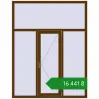 Ціноутворення Вікна 1550x2000 мм REHAU Euro 60 WALNUT з двох сторін. Ціна: ₴16,440.82