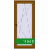 Ціноутворення Вікна 700x1600 мм REHAU SYNEGO MD GOLDEN OAK з двох сторін. Ціна: ₴13,263.15