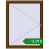 Ціноутворення Вікна 1200x1550 мм REHAU Euro 70 WALNUT з двох сторін. Ціна: ₴18,677.71