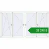 Ціноутворення Вікна 2748x1500 мм REHAU Euro 70 Білий (RAL 9016) з двох сторін. Ціна: ₴28,297.80