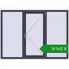 Ціноутворення Вікна 1870x1350 мм REHAU Euro 70 ANTHRACITE_GREY_STRUKTURAL з двох сторін. Ціна: ₴18,542.02