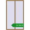 Ціноутворення Вікна 1500x2500 мм REHAU Brillant-Design LIGHT_OAK з двох сторін. Ціна: ₴24,984.16