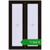 Ціноутворення Вікна 1000x1500 мм REHAU Euro 70 BLACK_BROWN з двох сторін. Ціна: ₴11,567.83