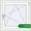 Ціноутворення Вікна 700x700 мм REHAU Brillant-Design Білий (RAL 9016) з двох сторін. Ціна: ₴5,099.28