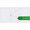 Ціноутворення Вікна 2300x1200 мм REHAU Euro 70 Білий (RAL 9016) з двох сторін. Ціна: ₴13,120.46
