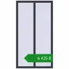 Ціноутворення Вікна 900x1650 мм REHAU Euro 60 ANTHRACITE_GREY_STRUKTURAL з двох сторін. Ціна: ₴6,424.59