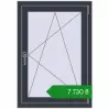 Ціноутворення Вікна 700x1000 мм REHAU Euro 70 ANTHRACITE_GREY_STRUKTURAL з двох сторін. Ціна: ₴7,730.25