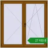 Ціноутворення Вікна 1500x1500 мм REHAU SYNEGO MD GOLDEN OAK з двох сторін. Ціна: ₴27,930.17