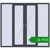 Ціноутворення Вікна 2000x1800 мм REHAU Euro 60 ANTHRACITE_GREY_STRUKTURAL з двох сторін. Ціна: ₴26,193.79