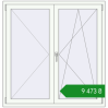 Ціноутворення Вікна 1300x1350 мм REHAU Euro 60 Білий (RAL 9016) з двох сторін. Ціна: ₴9,472.88