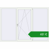 Ціноутворення Вікна 2400x1700 мм REHAU Euro 70. Ціна: €480.85