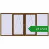 Ціноутворення Вікна 3100x1480 мм REHAU Euro 60 WALNUT з двох сторін. Ціна: ₴24,369.89