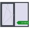 Ціноутворення Вікна 1600x1400 мм REHAU SYNEGO MD ANTHRACITE_GREY_STRUKTURAL з двох сторін. Ціна: ₴22,448.23