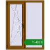 Ціноутворення Вікна 1050x1350 мм REHAU Euro 60 GOLDEN OAK з двох сторін. Ціна: ₴11,481.52