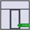 Ціноутворення Вікна 1802x1800 мм REHAU Euro 60 ANTHRACITE_GREY_STRUKTURAL з двох сторін. Ціна: ₴14,934.66
