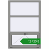 Ціноутворення Tilt-and-Turn 1000x1500 mm Altest Pony 375 RAL 9007 Grey aluminium two-sided. Ціна: ₴12,419.88