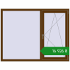 Ціноутворення Вікна 1700x1300 мм REHAU Euro 70 WALNUT з двох сторін. Ціна: ₴16,925.57