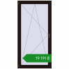 Ціноутворення Вікна 1000x2000 мм REHAU SYNEGO MD BLACK_BROWN з двох сторін. Ціна: ₴19,191.17
