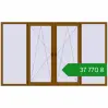 Ціноутворення Tilt-and-Turn 3000x1800 mm REHAU Euro 70 GOLDEN OAK two-sided. Ціна: ₴37,770.46
