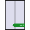 Ціноутворення Вікна 1500x2200 мм REHAU SYNEGO MD ANTHRACITE_GREY_GLATT з двох сторін. Ціна: €634.17